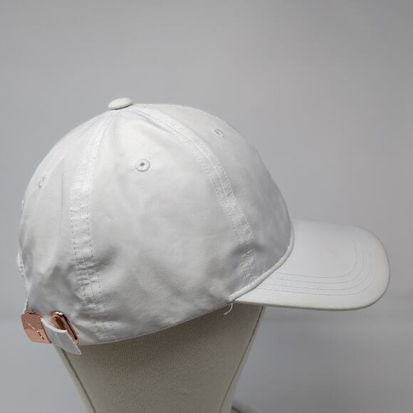 PUMA Slideback Baseball Cap White One Size Adjustable 6 Panel Polyester - Picture 5 of 10